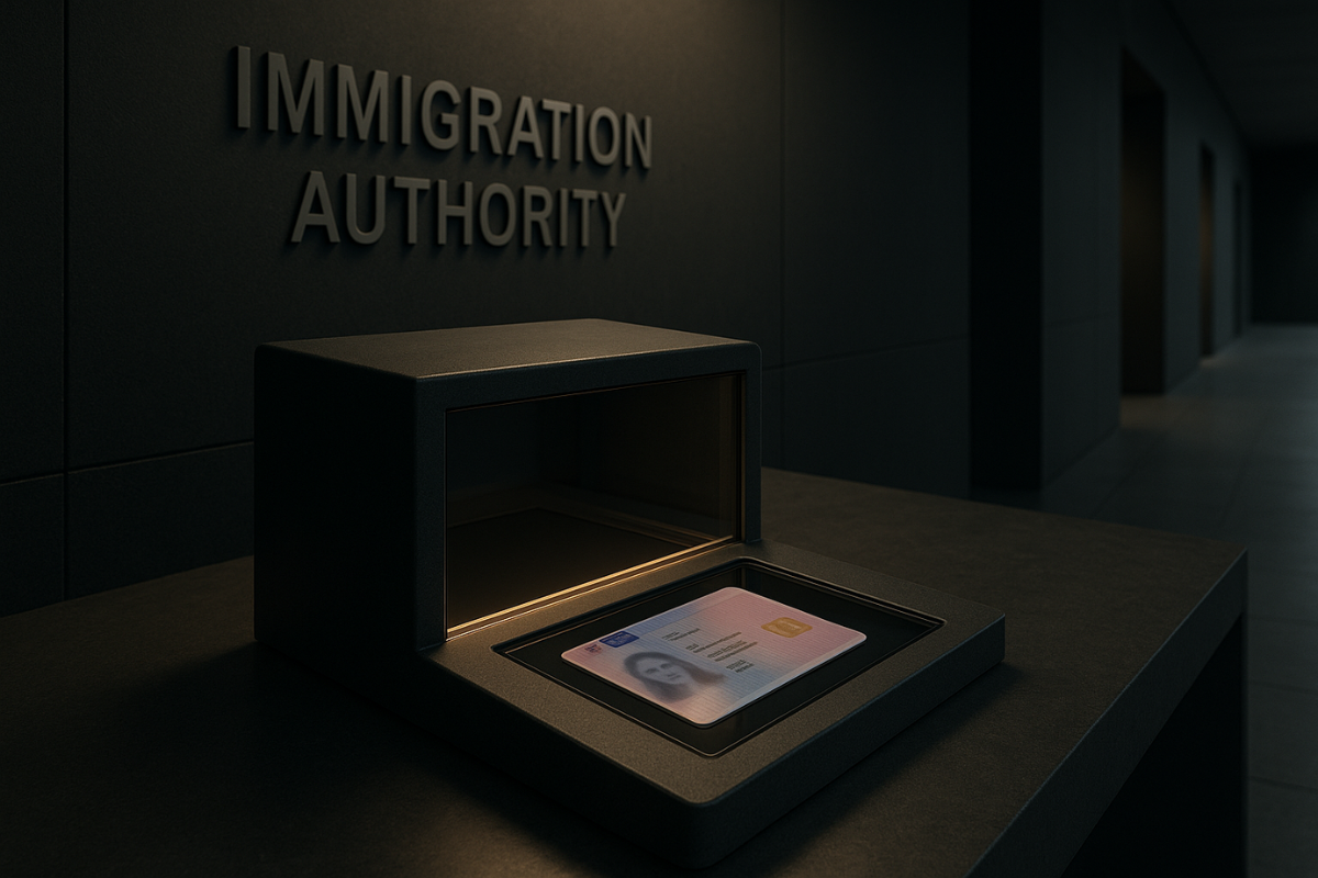 Верификация карты ВНЖ в иммиграционной службе — переход с временной защиты 2027 на национальный статус.